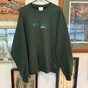 NWOT Harry Styles And The Isle Of Eroda RARE Green Embroidered Sweatshirt Size L